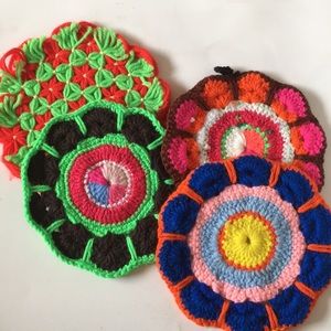 🐠 4 handcrafted potholders
